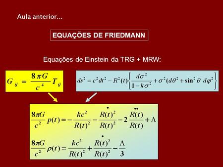 Equações de Einstein da TRG + MRW: