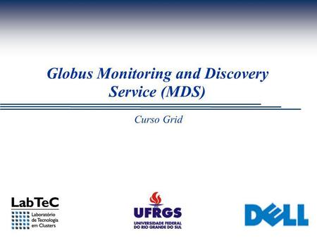 Curso Grid Globus Monitoring and Discovery Service (MDS)