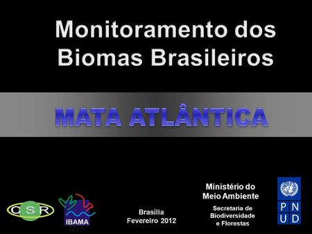 Brasília Fevereiro 2012 Ministério do Meio Ambiente Secretaria de Biodiversidade e Florestas.