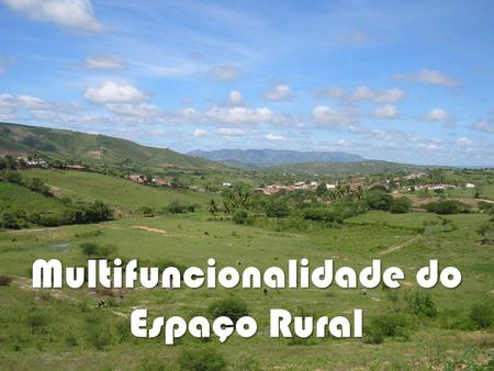 Multifuncionalidade do Espaço Rural