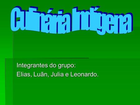 Integrantes do grupo: Elias, Luãn, Julia e Leonardo.