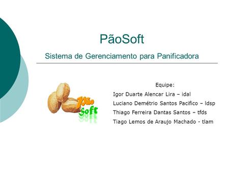 PãoSoft Sistema de Gerenciamento para Panificadora