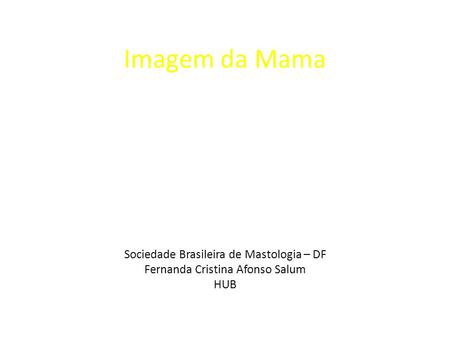 Imagem da Mama Sociedade Brasileira de Mastologia – DF