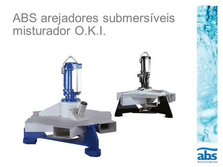 ABS arejadores submersíveis misturador O.K.I.