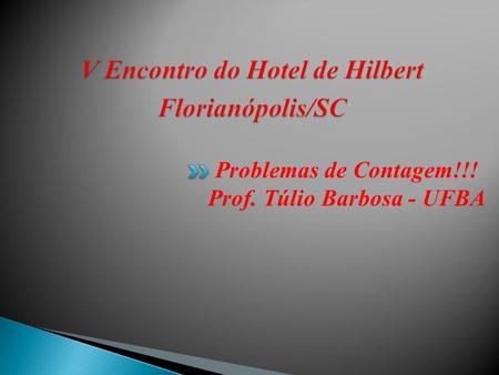 V Encontro do Hotel de Hilbert Florianópolis/SC