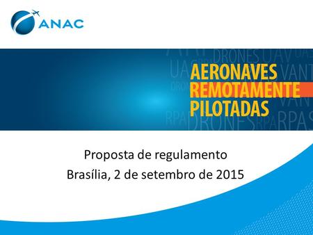 Proposta de regulamento Brasília, 2 de setembro de 2015