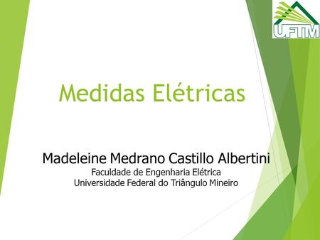 Medidas Elétricas Madeleine Medrano Castillo Albertini
