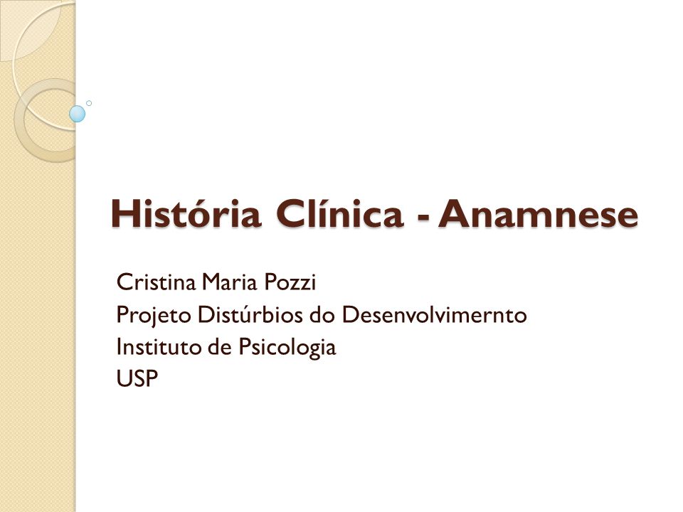 Anamnese e Relação médico-paciente - ppt carregar