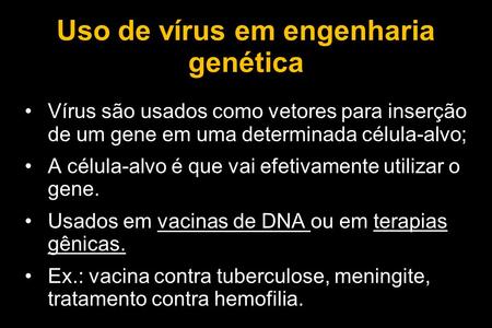 Uso de vírus em engenharia genética