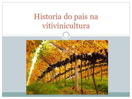 Historia do pais na vitivinicultura