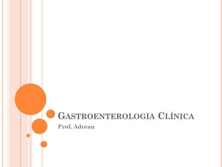 Gastroenterologia Clínica