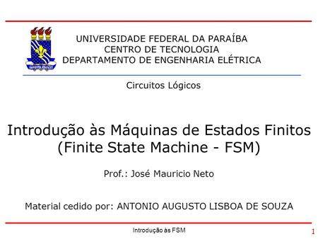 Introdução às Máquinas de Estados Finitos (Finite State Machine - FSM)