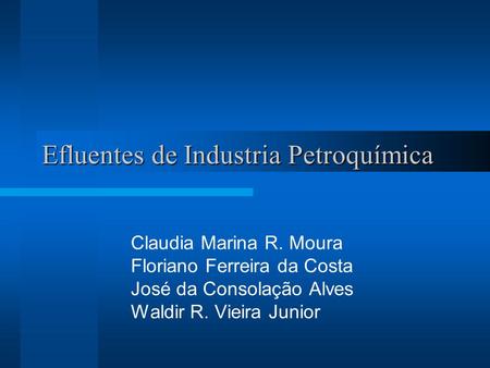 Efluentes de Industria Petroquímica