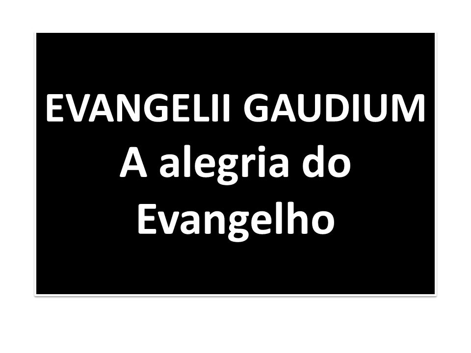 Noções católicas: Evagelii gaudium, a alegria do evangelho