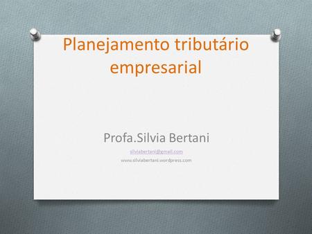 Profa. Silvia Bertani.