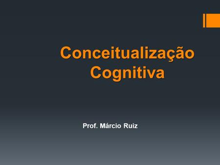 Conceitualização Cognitiva