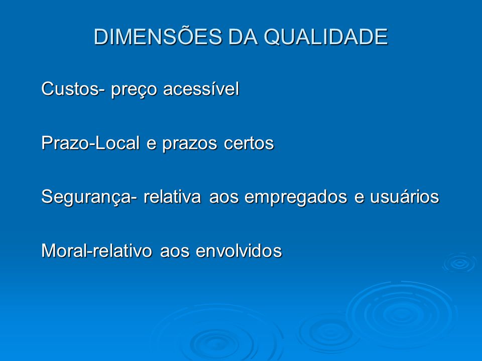 Questões de Qualidade para Utilizações Finais - ppt carregar