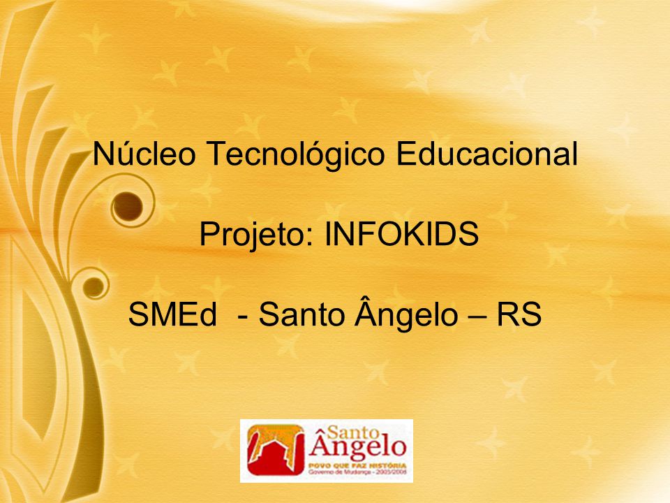 Apresentaçã ON-LINE do site INFOKIDS para escolas