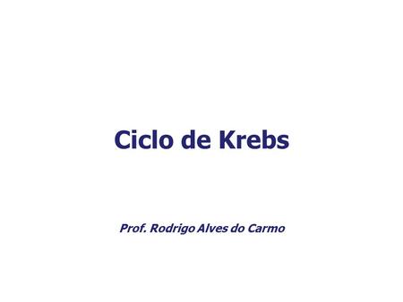 Prof. Rodrigo Alves do Carmo