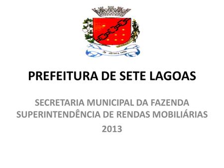 PREFEITURA DE SETE LAGOAS