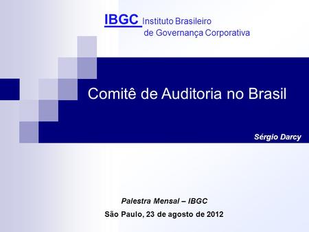 IBGC Instituto Brasileiro de Governança Corporativa