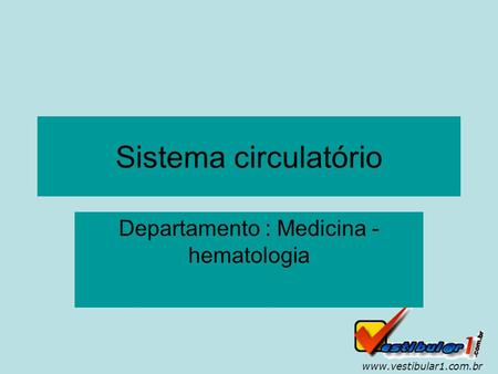 Departamento : Medicina - hematologia