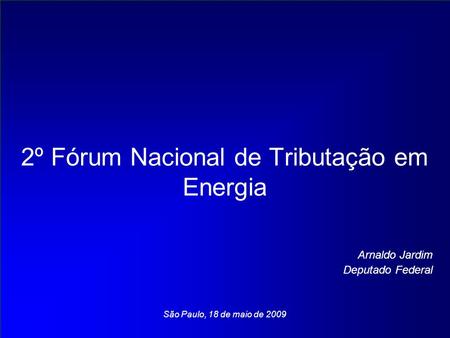 2º Fórum Nacional de Tributação em Energia