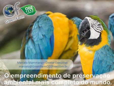 Título Marcelo Mammana – Diretor Executivo marcelo@GreenFarmCO2Free.com.br.