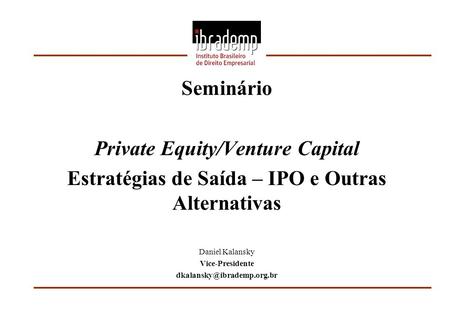Private Equity/Venture Capital