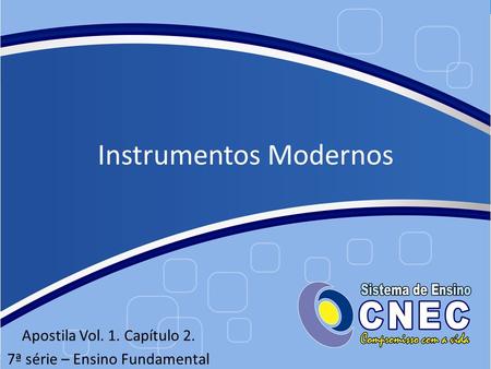 Instrumentos Modernos