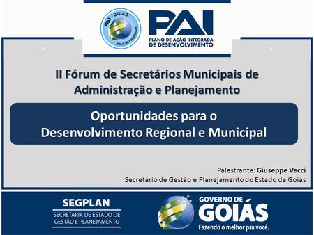 Oportunidades para o Desenvolvimento Regional e Municipal