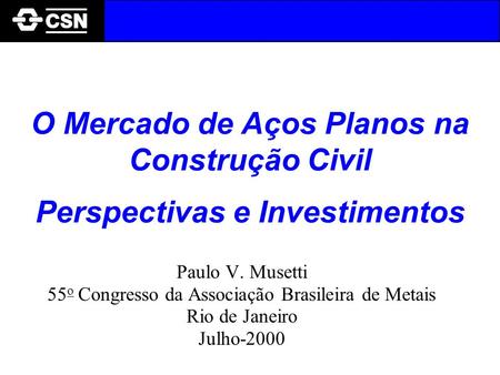 55o Congresso da Associação Brasileira de Metais