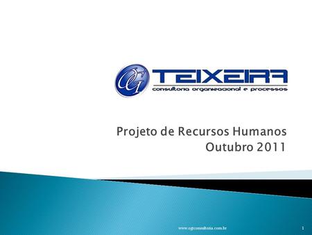 Projeto de Recursos Humanos Outubro 2011