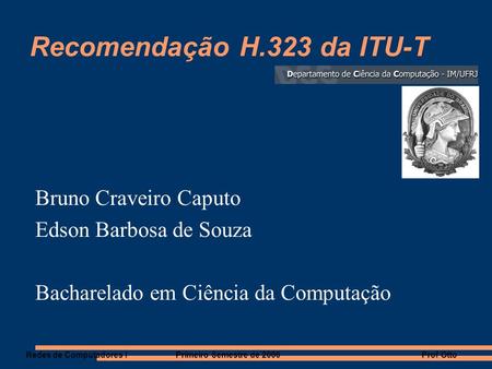 Recomendação H.323 da ITU-T