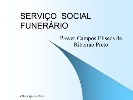 SERVIÇO SOCIAL FUNERÁRIO