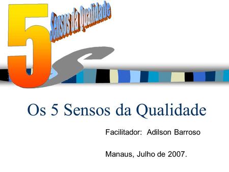 Facilitador: Adilson Barroso Manaus, Julho de 2007.