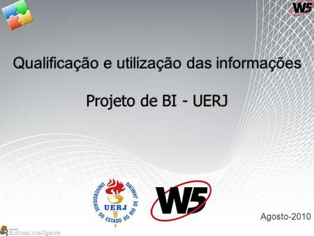 Qualificação e utilização das informações Projeto de BI - UERJ Agosto-2010.