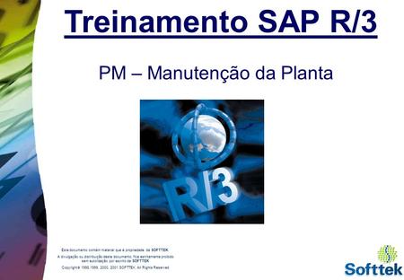 Treinamento SAP R/3 PM – Manutenção da Planta