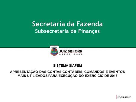 Subsecretaria de Finanças