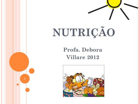 NUTRIÇÃO Profa. Debora Villare 2012.