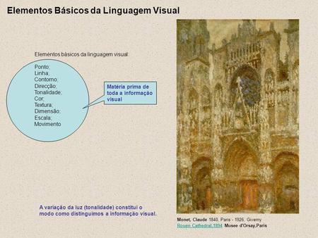 Elementos Básicos da Linguagem Visual
