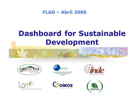 Dashboard for Sustainable Development