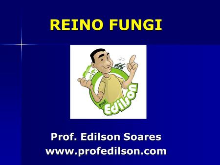 REINO FUNGI Prof. Edilson Soares www.profedilson.com.
