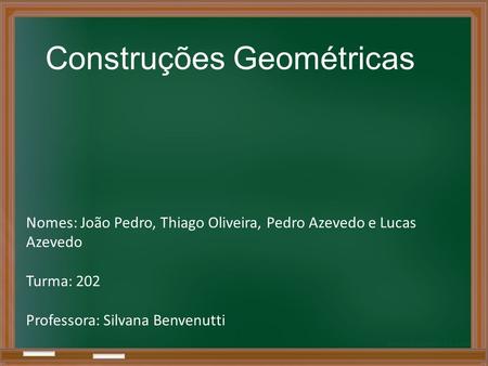 Construções Geométricas