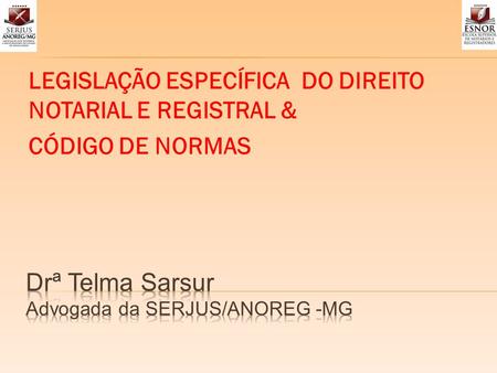 Drª Telma Sarsur Advogada da SERJUS/ANOREG -MG