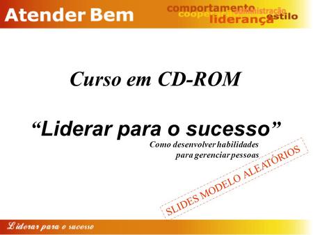 Curso em CD-ROM “Liderar para o sucesso”