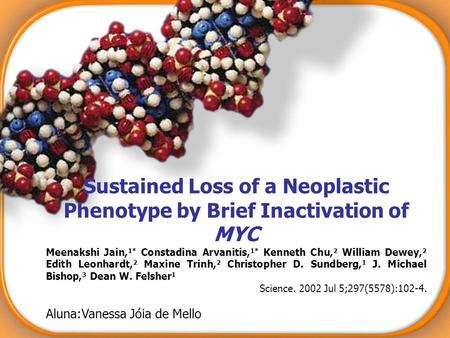 Sustained Loss of a Neoplastic Phenotype by Brief Inactivation of MYC