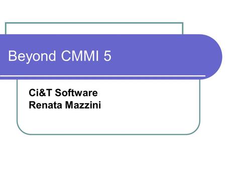 Ci&T Software Renata Mazzini