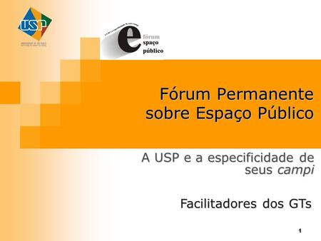 Fórum Permanente sobre Espaço Público
