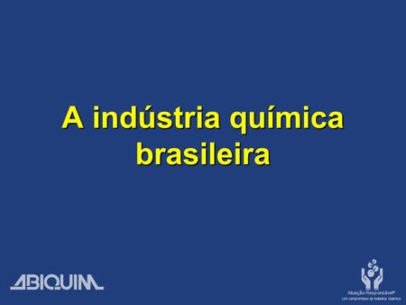 A indústria química brasileira